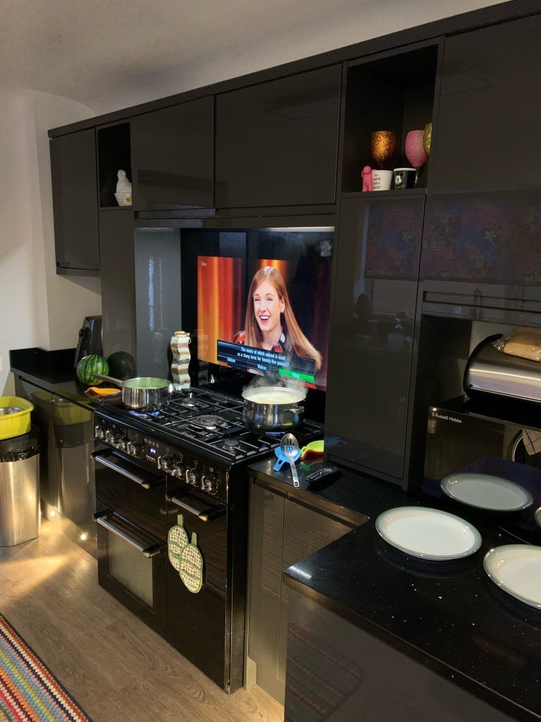Sony 43" kitchen splashback